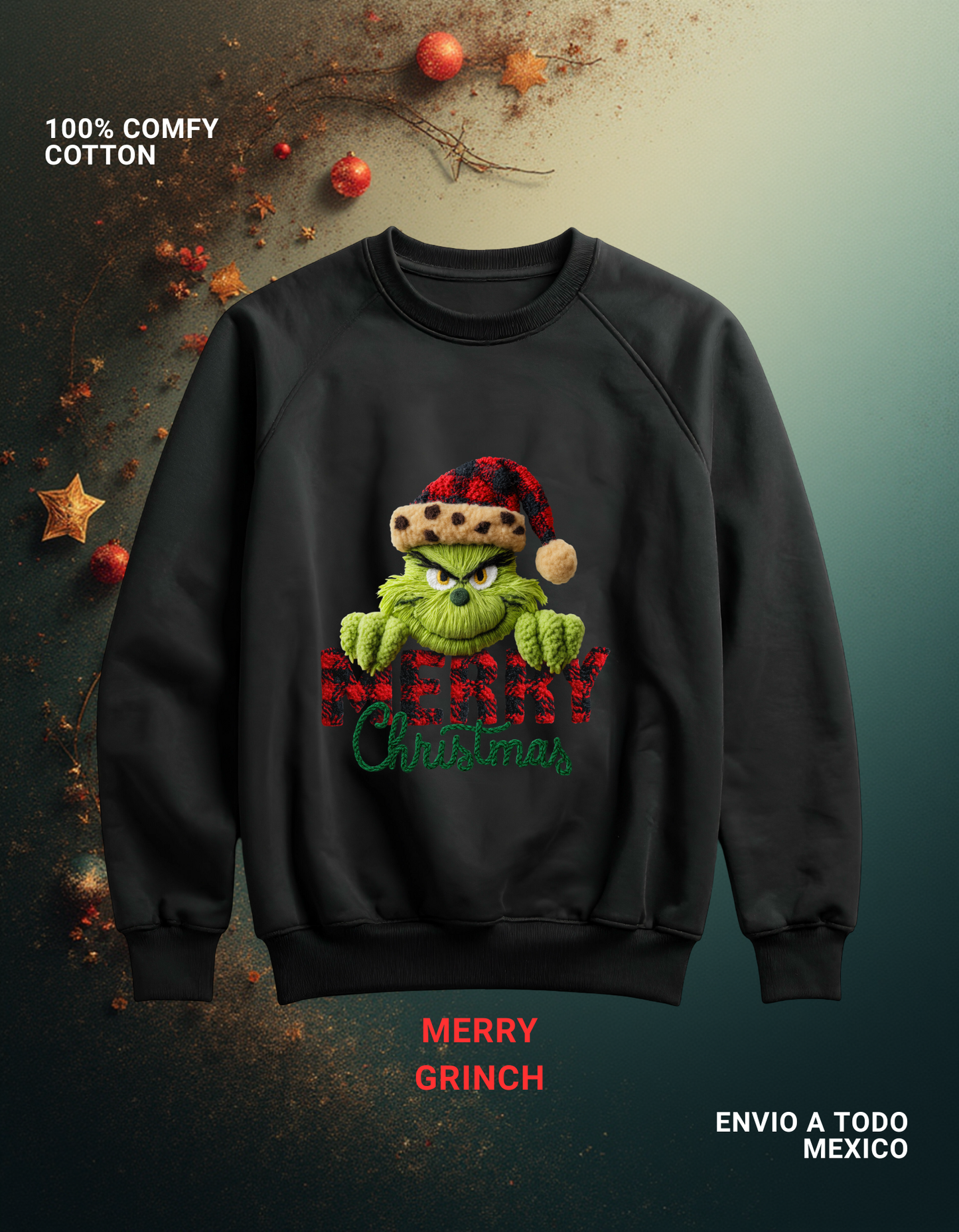 SUDADERA MERRY GRINCH