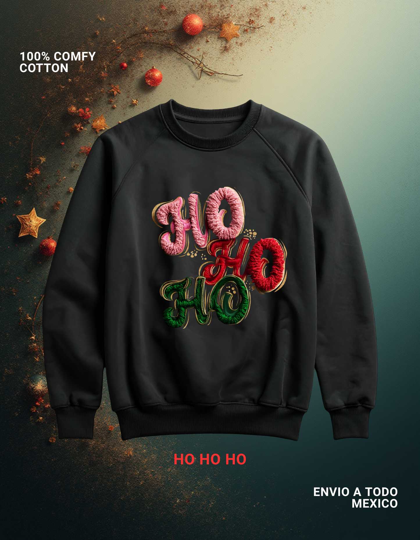 SUDADERA HO HO HO
