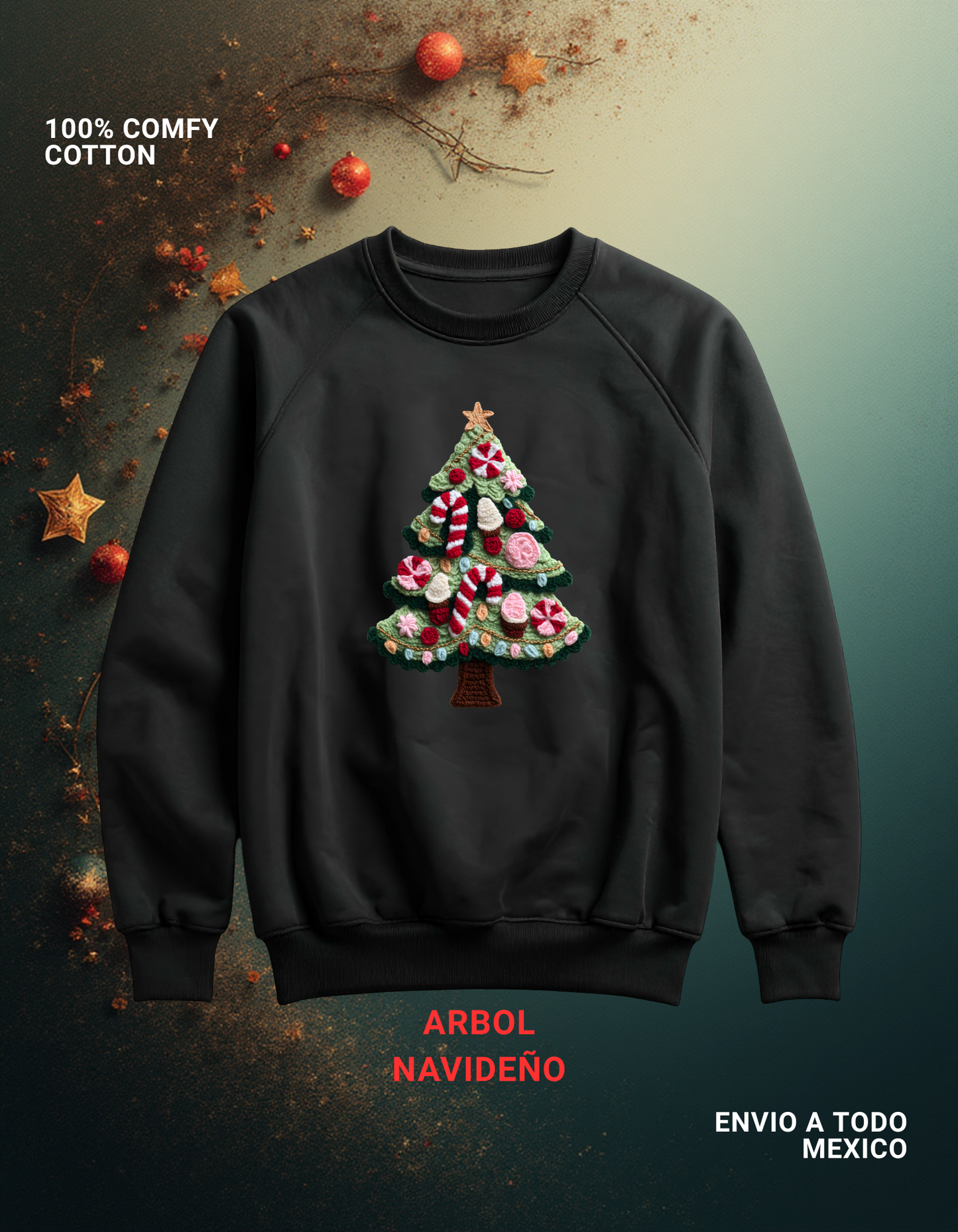SUDADERA ARBOL NAVIDEÑO