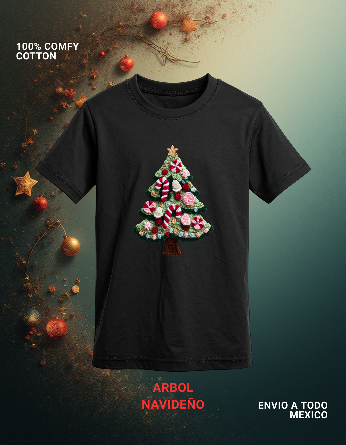 PLAYERA ARBOL NAVIDEÑO
