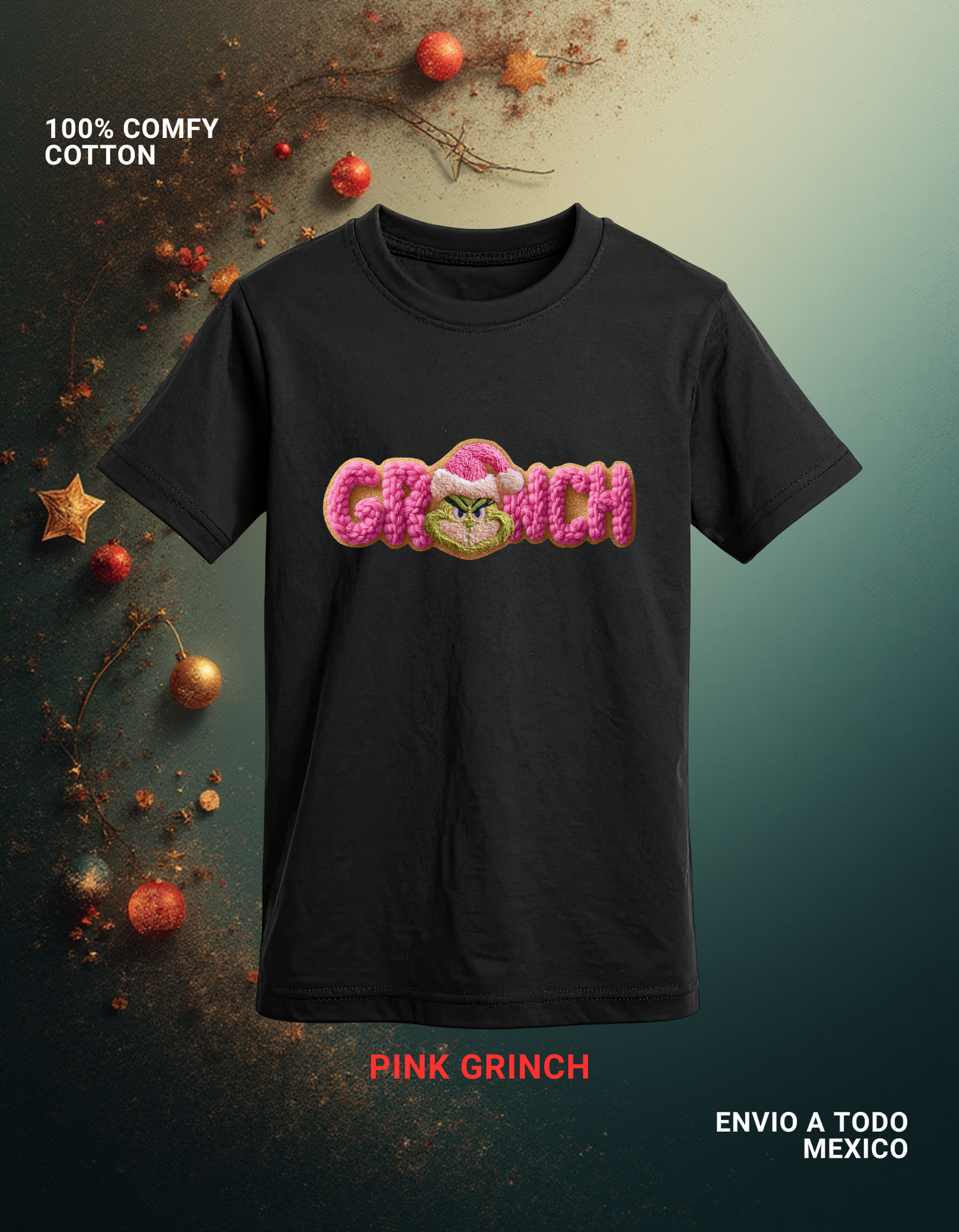 PLAYERA PINK GRINCH