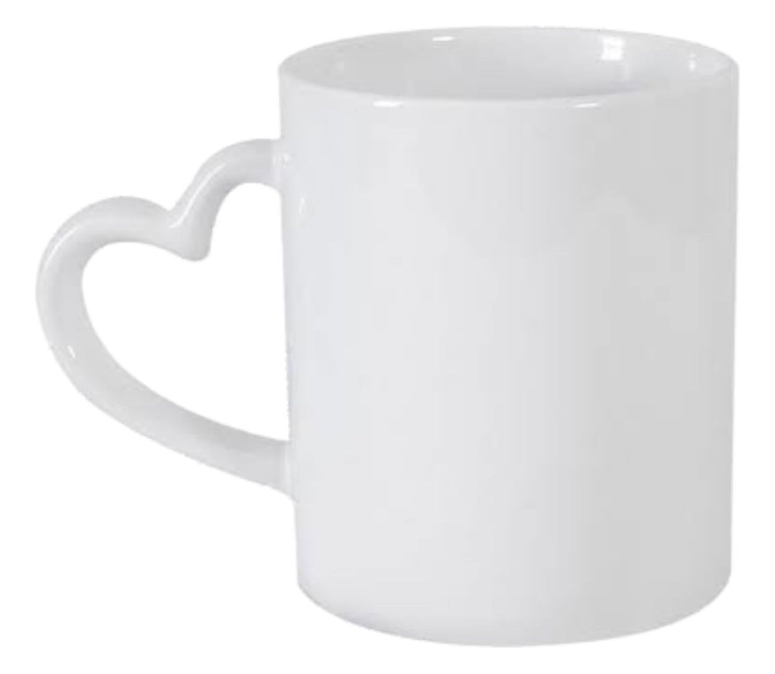 Taza Blanca Asa Corazón 11oz