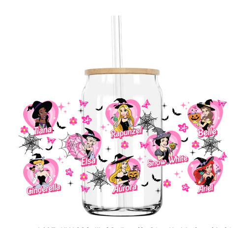 Sticker Princesas Halloween  UV 424