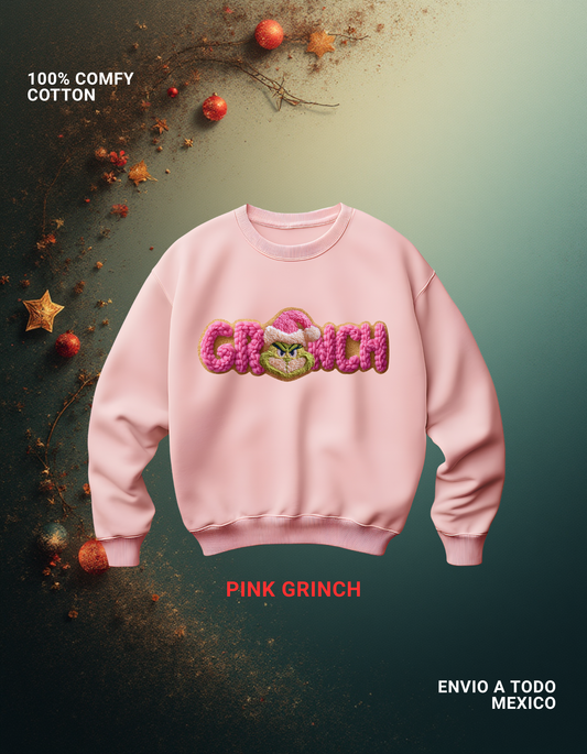 SUDADERA PINK GRINCH