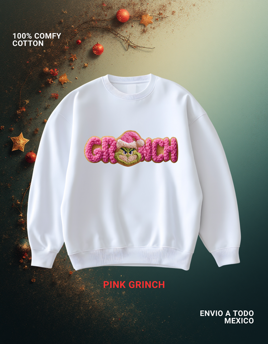 SUDADERA PINK GRINCH