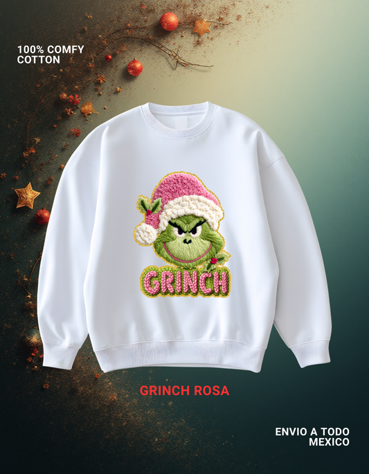 SUDADERA GRINCH ROSA