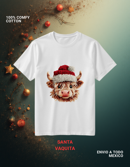 PLAYERA SANTA VAQUITA