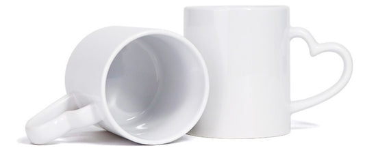 Taza Blanca Asa Corazón 11oz