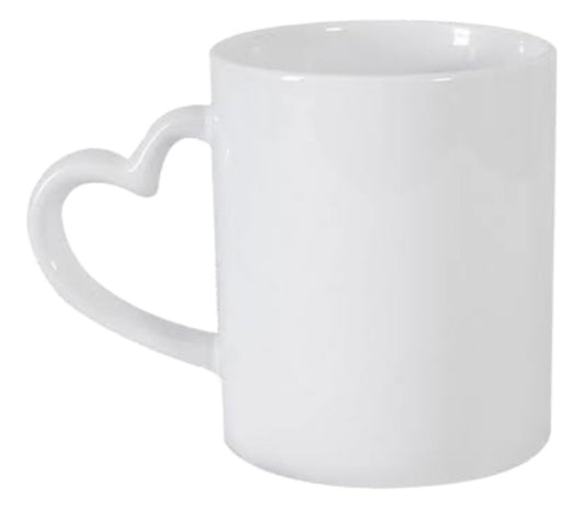 Taza Blanca Asa Corazón 11oz